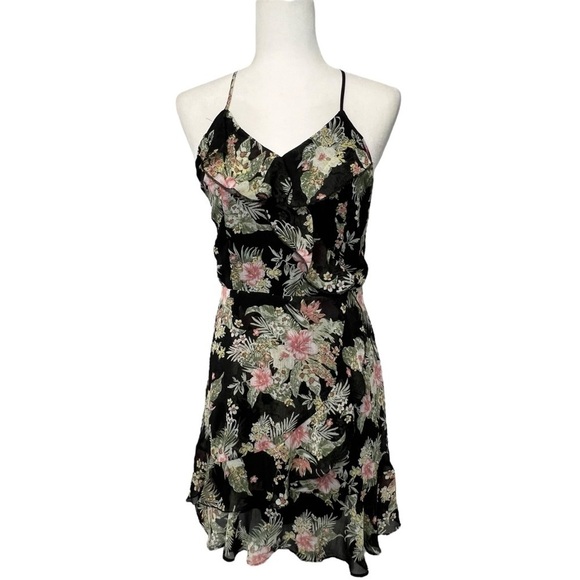 Almost Famous Dresses & Skirts - Almost Famous Black Floral Dress - Medium